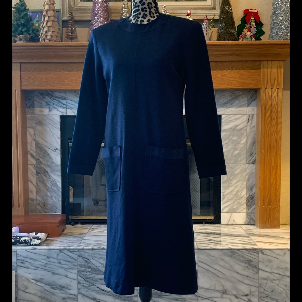Da-Rue of California navy vintage dress